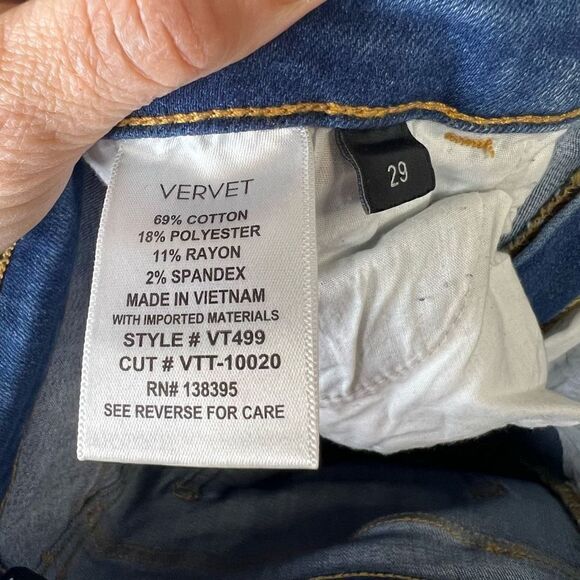 Vervet High Rise Skinny Jeans Distressed - Picture 10 of 10